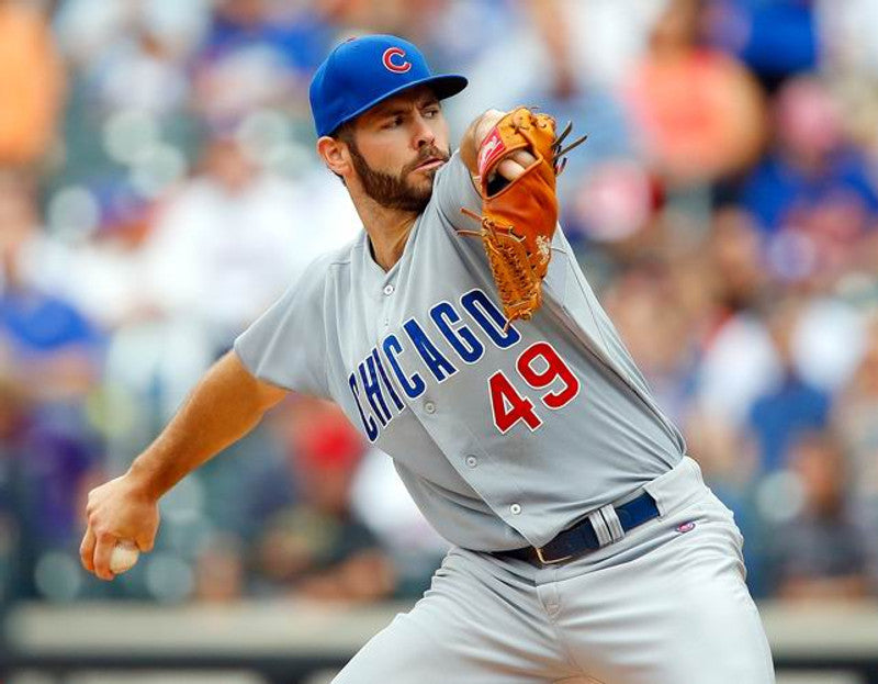 Chicago Cubs Jake Arrieta MLB jersey front view