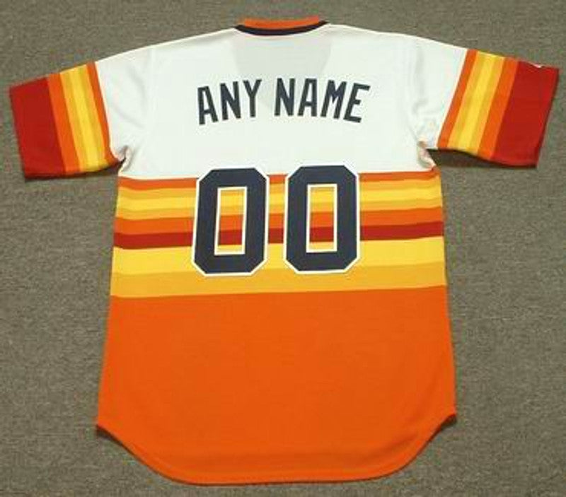 Houston Astros 1980s Cooperstown Name Number MLB jersey front view