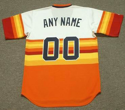Houston Astros 1980s Cooperstown Name Number MLB jersey front view