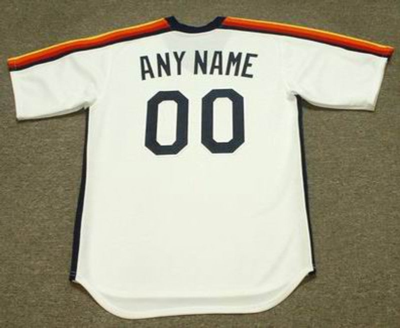 Houston Astros 1980s Cooperstown Name Number MLB jersey front view