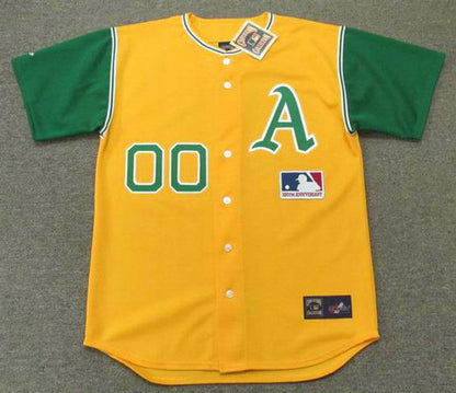 Oakland Athletics Cooperstown Name Number MLB jersey front view