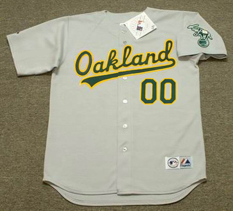 Oakland Athletics 1990s Name Number MLB jersey front view