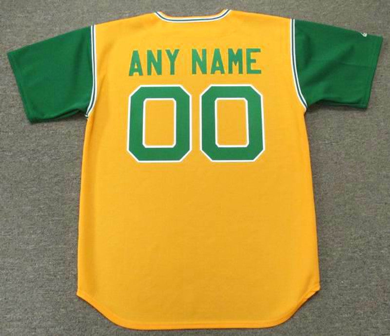 Oakland Athletics Cooperstown Name Number MLB jersey front view