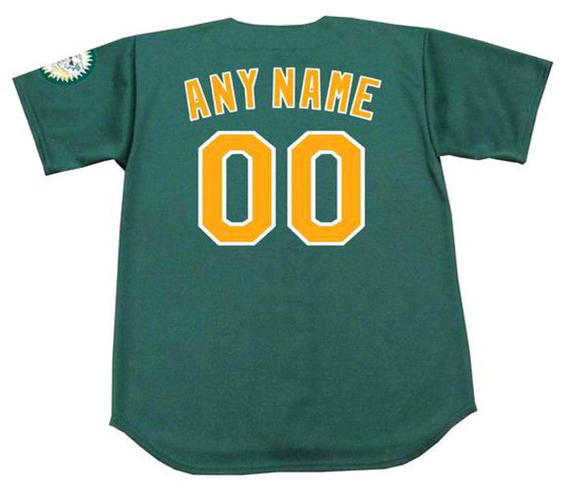 Oakland Athletics 1990s Name Number MLB jersey front view