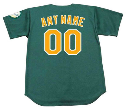 Oakland Athletics 1990s Name Number MLB jersey front view