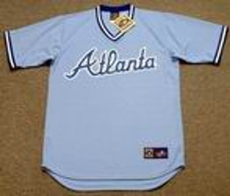 Atlanta Braves 1980s Cooperstown MLB jersey front view