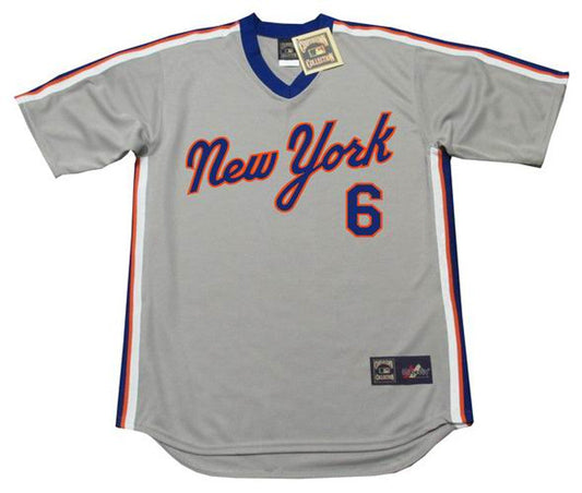 WB NYM 1987 Cooperstown Away Baseball Stitched Jersey, Vintage Baseball Jersey, Retro Sewn Jersey