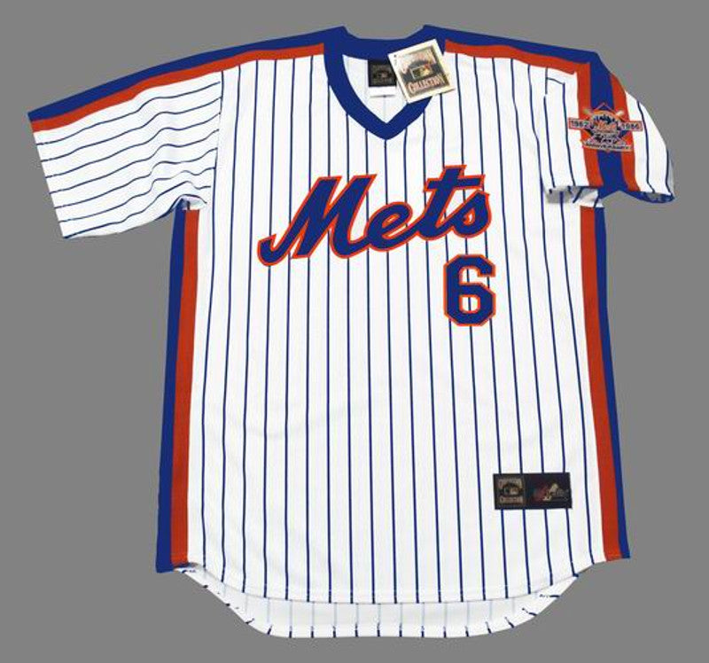 New York Mets Wally Backman Cooperstown MLB jersey front view