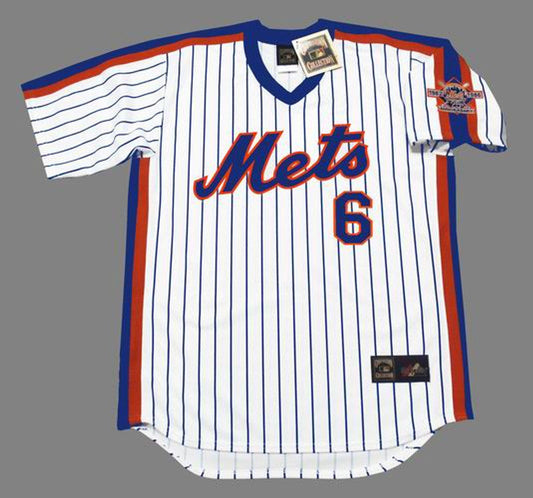 WB NYM 1986 Cooperstown Home Baseball Stitched Jersey, Vintage Baseball Jersey, Retro Sewn Jersey