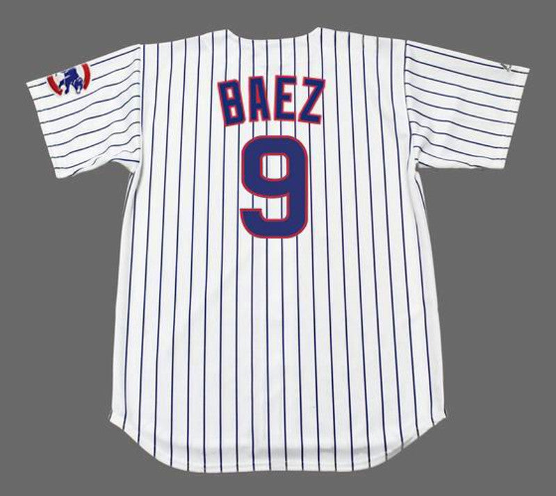 Chicago Cubs Javier Baez MLB jersey front view
