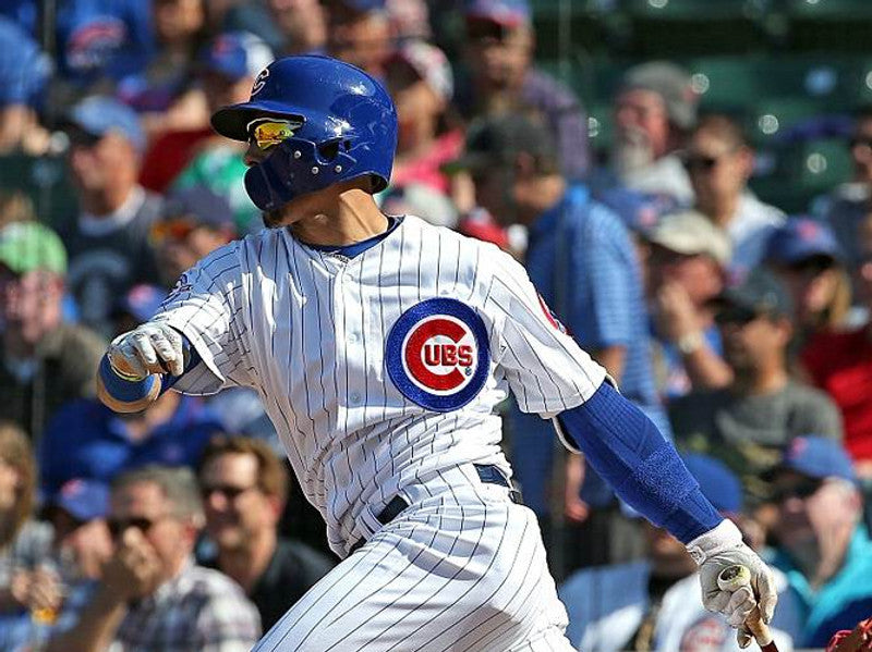 Chicago Cubs Javier Baez MLB jersey front view