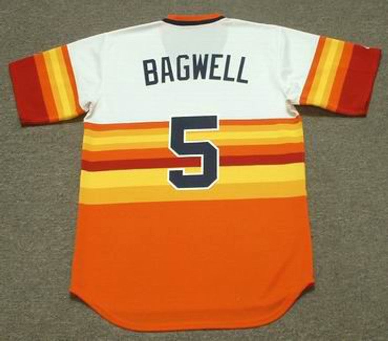 Houston Astros Jeff Bagwell 1980s Cooperstown MLB jersey front view