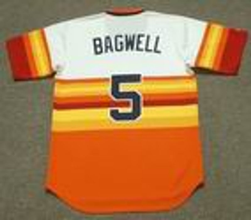 Houston Astros Jeff Bagwell 1980s Cooperstown MLB jersey front view
