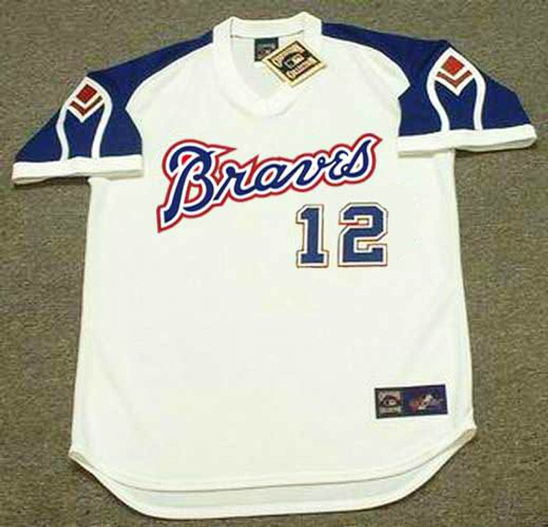 Atlanta Braves Dusty Baker Cooperstown MLB jersey front view