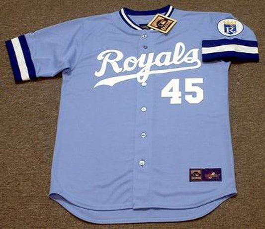 SB KCR 1985 Cooperstown Away Baseball Stitched Jersey, Vintage Baseball Jersey, Retro Sewn Jersey