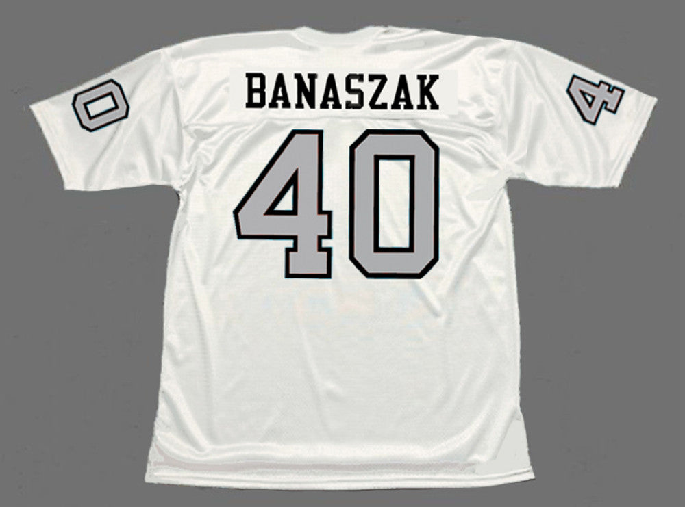 Oakland Raiders Pete Banaszak NFL jersey front view
