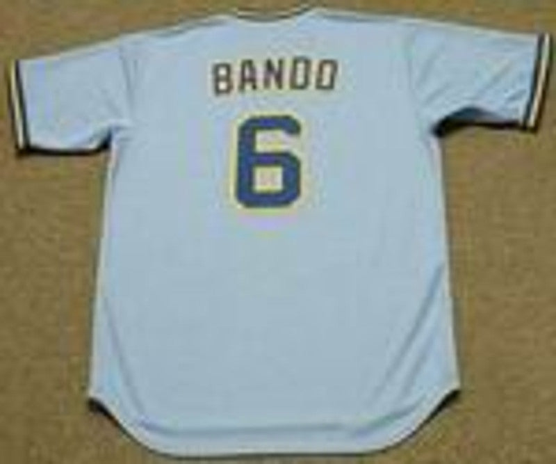 Milwaukee Brewers Sal Bando Cooperstown MLB jersey front view