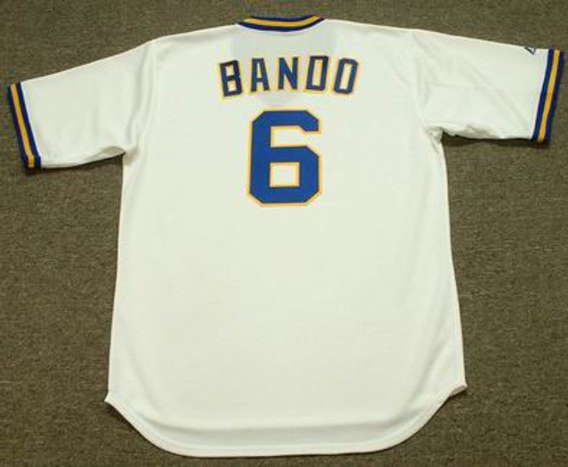 Milwaukee Brewers Sal Bando Cooperstown MLB jersey front view