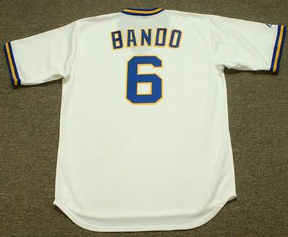 Milwaukee Brewers Sal Bando Cooperstown MLB jersey front view