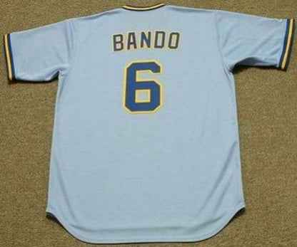 Milwaukee Brewers Sal Bando Cooperstown MLB jersey front view