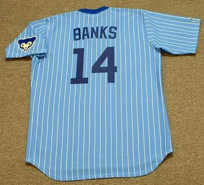 Chicago Cubs Ernie Banks MLB jersey front view