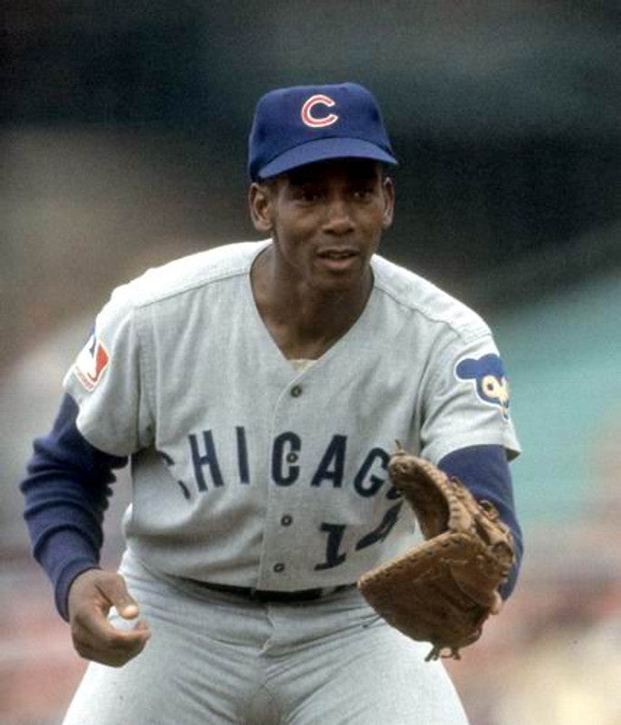 Chicago Cubs Ernie Banks MLB jersey front view