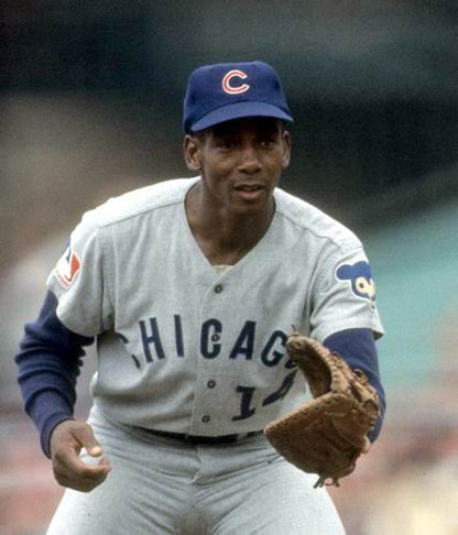 Chicago Cubs Ernie Banks MLB jersey front view