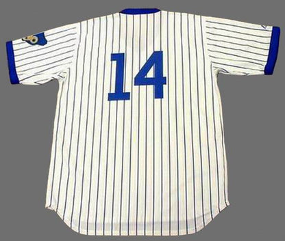 Chicago Cubs Ernie Banks MLB jersey front view