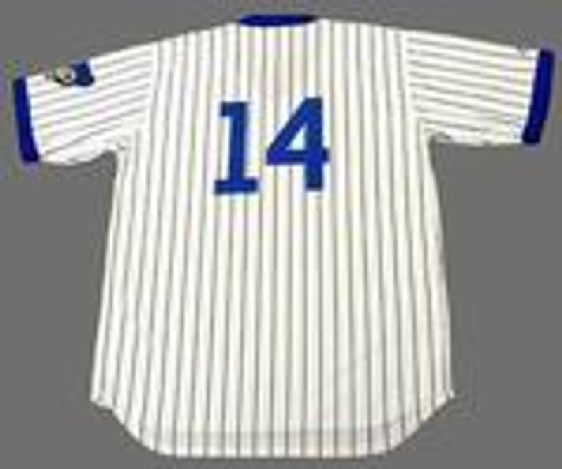 Chicago Cubs Ernie Banks MLB jersey front view