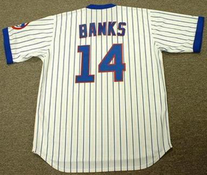 Chicago Cubs Ernie Banks MLB jersey front view