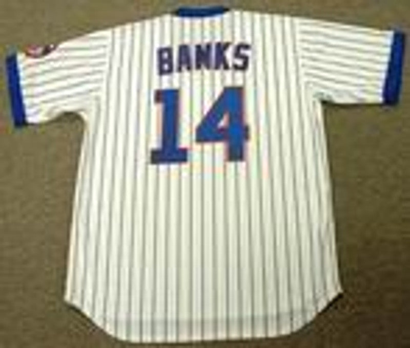 Chicago Cubs Ernie Banks MLB jersey front view