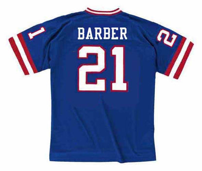 New York Giants Tiki Barber NFL jersey front view