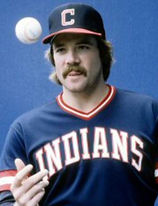 Cleveland Indians Len Barker Cooperstown MLB jersey front view