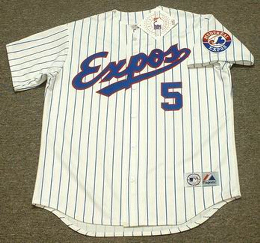 Montreal Expos Michael Barrett MLB jersey front view