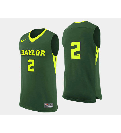 Baylor Bears 2 Rico Gathers Green Road College Basketball Jersey | Stitched Jersey RTJS 5379