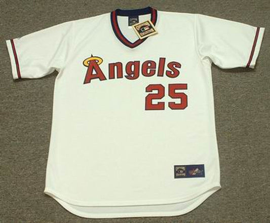 Don Baylor California Angels 1982 Cooperstown Throwback Baseball Jersey jersey front view