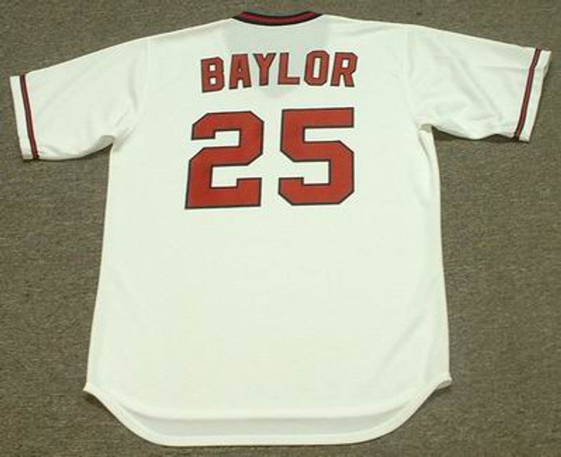 Don Baylor California Angels 1982 Cooperstown Throwback Baseball Jersey jersey front view