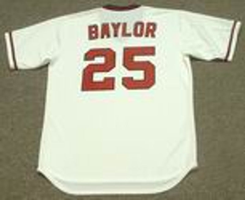 Don Baylor California Angels 1982 Cooperstown Throwback Baseball Jersey jersey front view