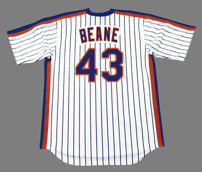 New York Mets Billy Beane Cooperstown MLB jersey front view
