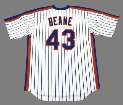 New York Mets Billy Beane Cooperstown MLB jersey front view
