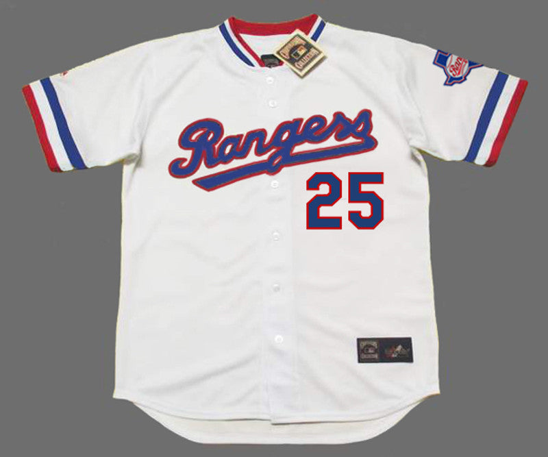 Texas Rangers Buddy Bell MLB jersey front view