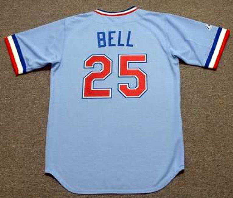 Texas Rangers Buddy Bell Cooperstown MLB jersey front view