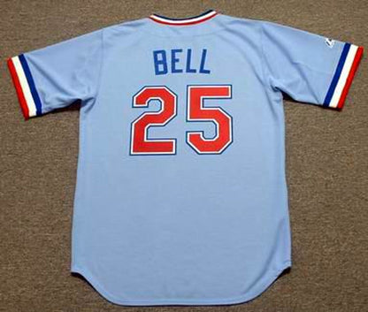 Texas Rangers Buddy Bell Cooperstown MLB jersey front view