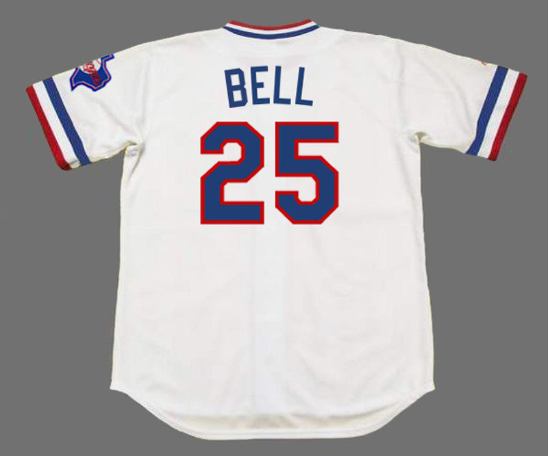 Texas Rangers Buddy Bell MLB jersey front view