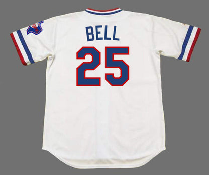 Texas Rangers Buddy Bell MLB jersey front view