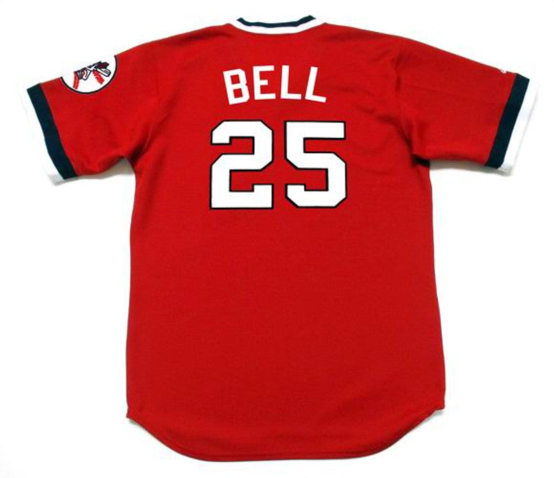 Cleveland Indians Buddy Bell Cooperstown MLB jersey front view