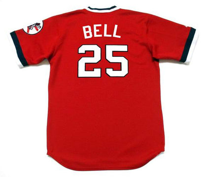 Cleveland Indians Buddy Bell Cooperstown MLB jersey front view