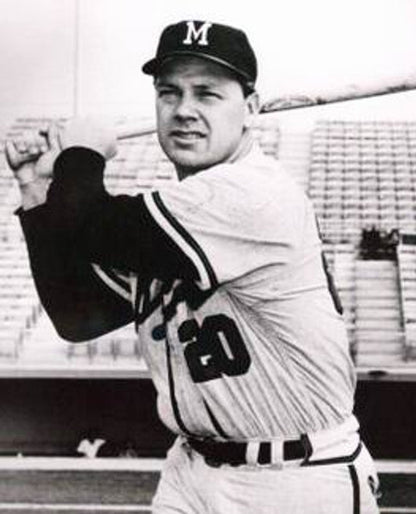Gus Bell Milwaukee Braves 1960S Cooperstown Throwback Baseball Jersey jersey front view