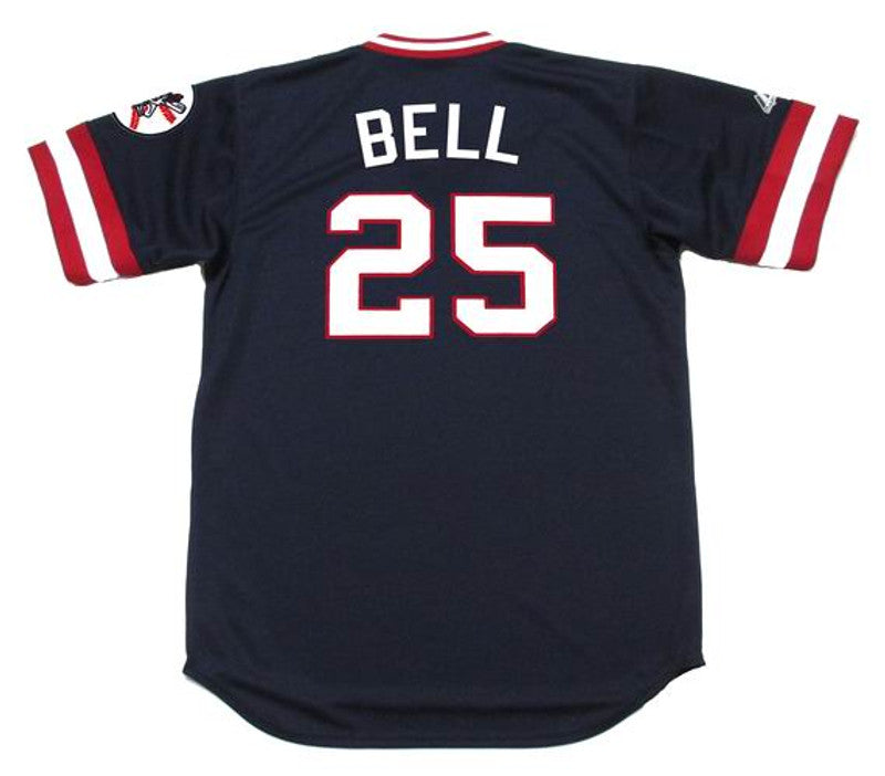 Cleveland Indians Buddy Bell Cooperstown MLB jersey front view