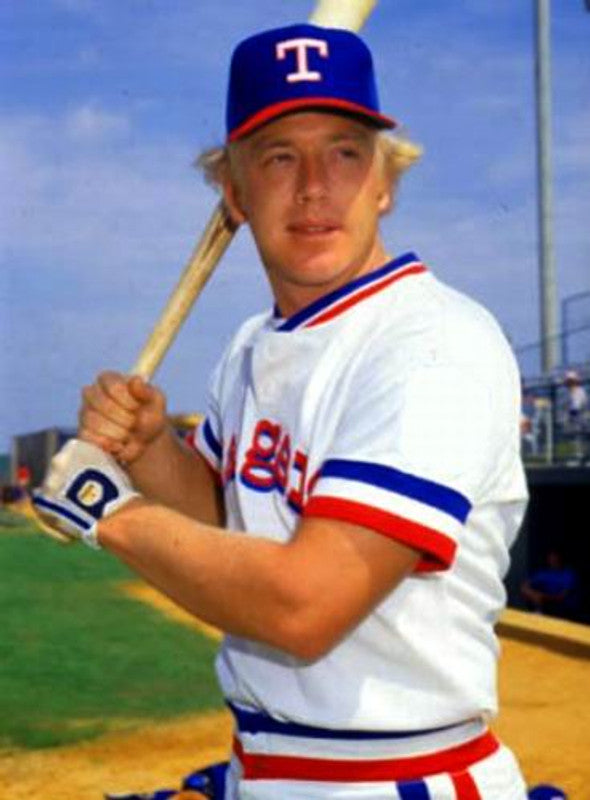 Texas Rangers 1980s Cooperstown Name Number MLB jersey front view